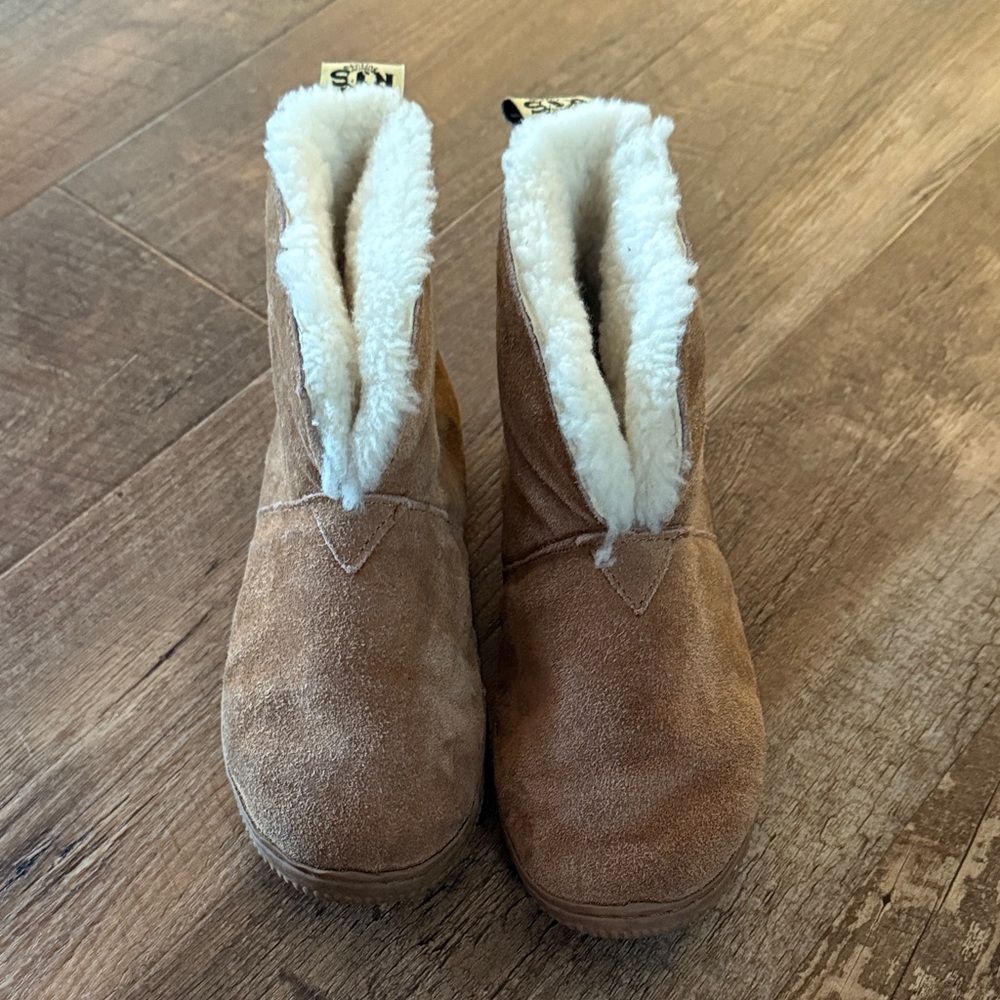 Cozy Tan Kids Slippers